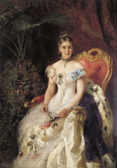 Portrait of Countess V. A. Volkonskaya 1848-1924 by Konstantin Egorovich Makovsky